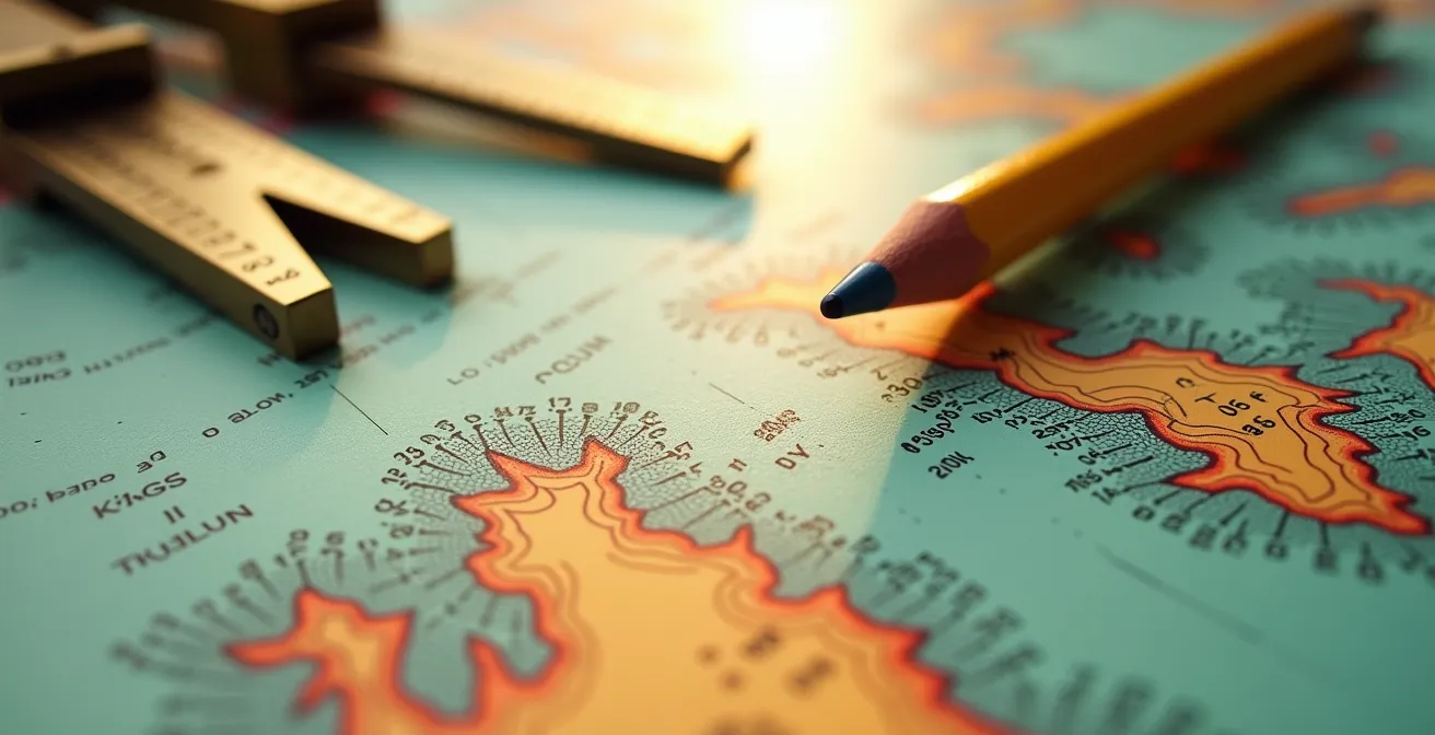 Carte marine du Golfe du Morbihan avec zones colorées selon la profondeur