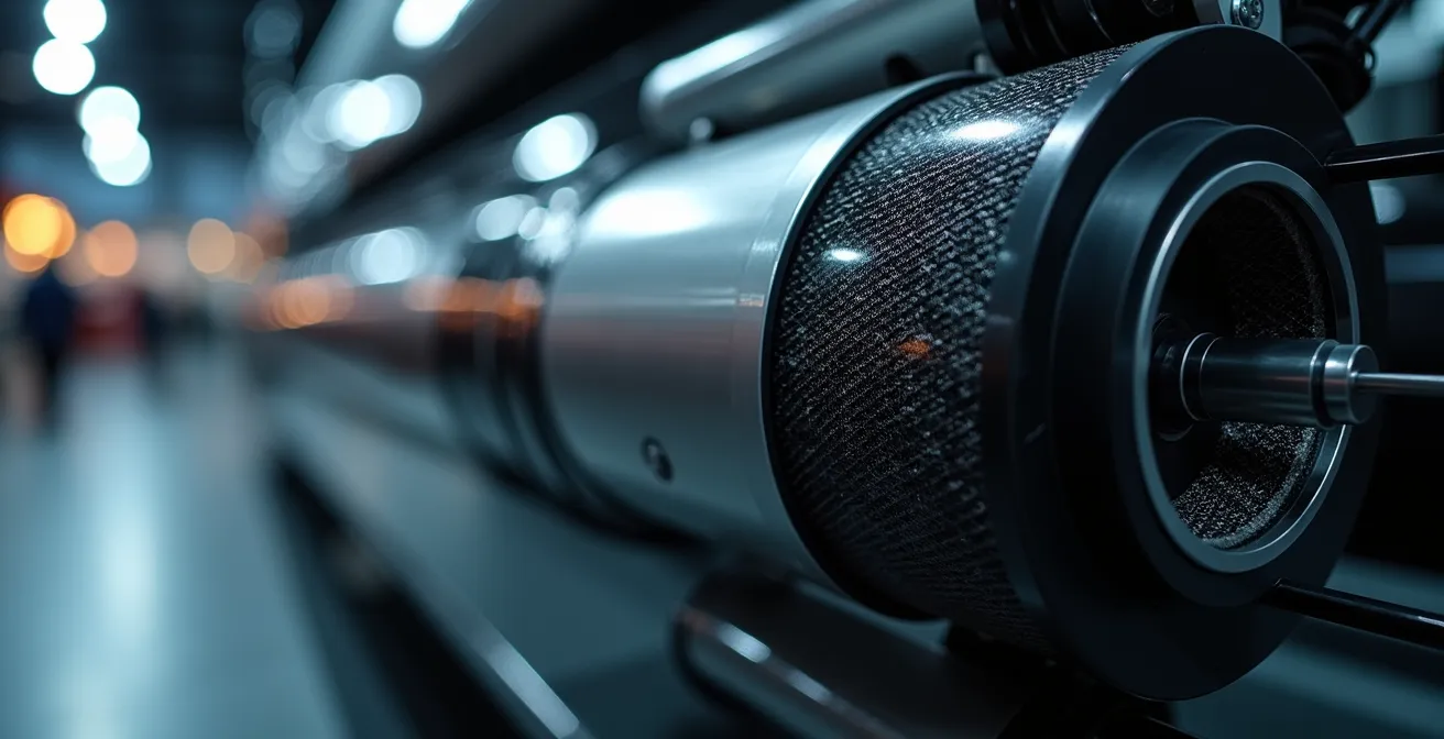 Gros plan sur un équipement nautique innovant exposé sur un stand de salon